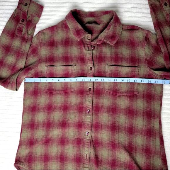 Mountain Khakis Stevie Flannel Shirt L Red Green Plaid Classic Fit 100% Cotton - Picture 4 of 10